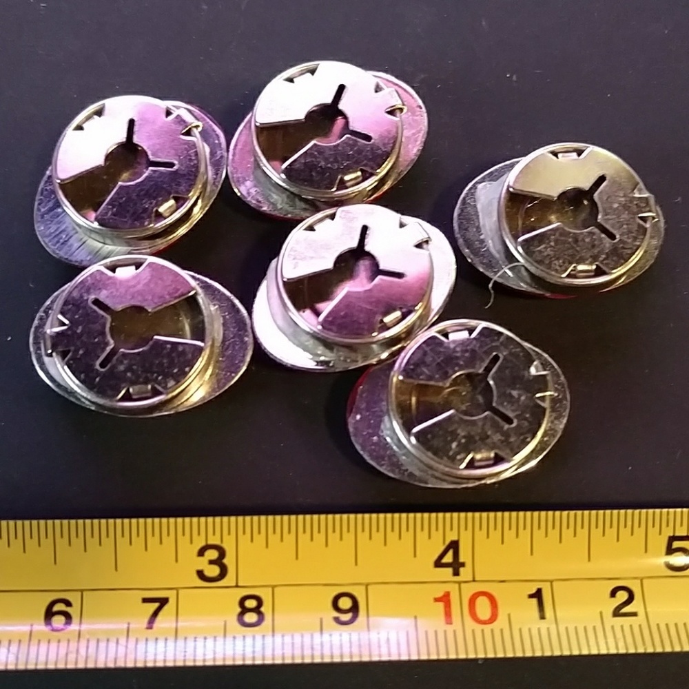 Hot, Ruby Red Vintage Button Covers - image 2